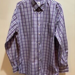 Peter Millar Purple Plaid Men's Shirt